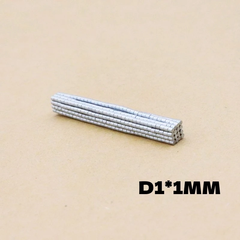 

1*1mm Mini Round Ndfeb Magnet Small Strong Powerful Magnets Widely Use 1mmx1mm Rare Earth Permanent Neodymium Magnetic Materials