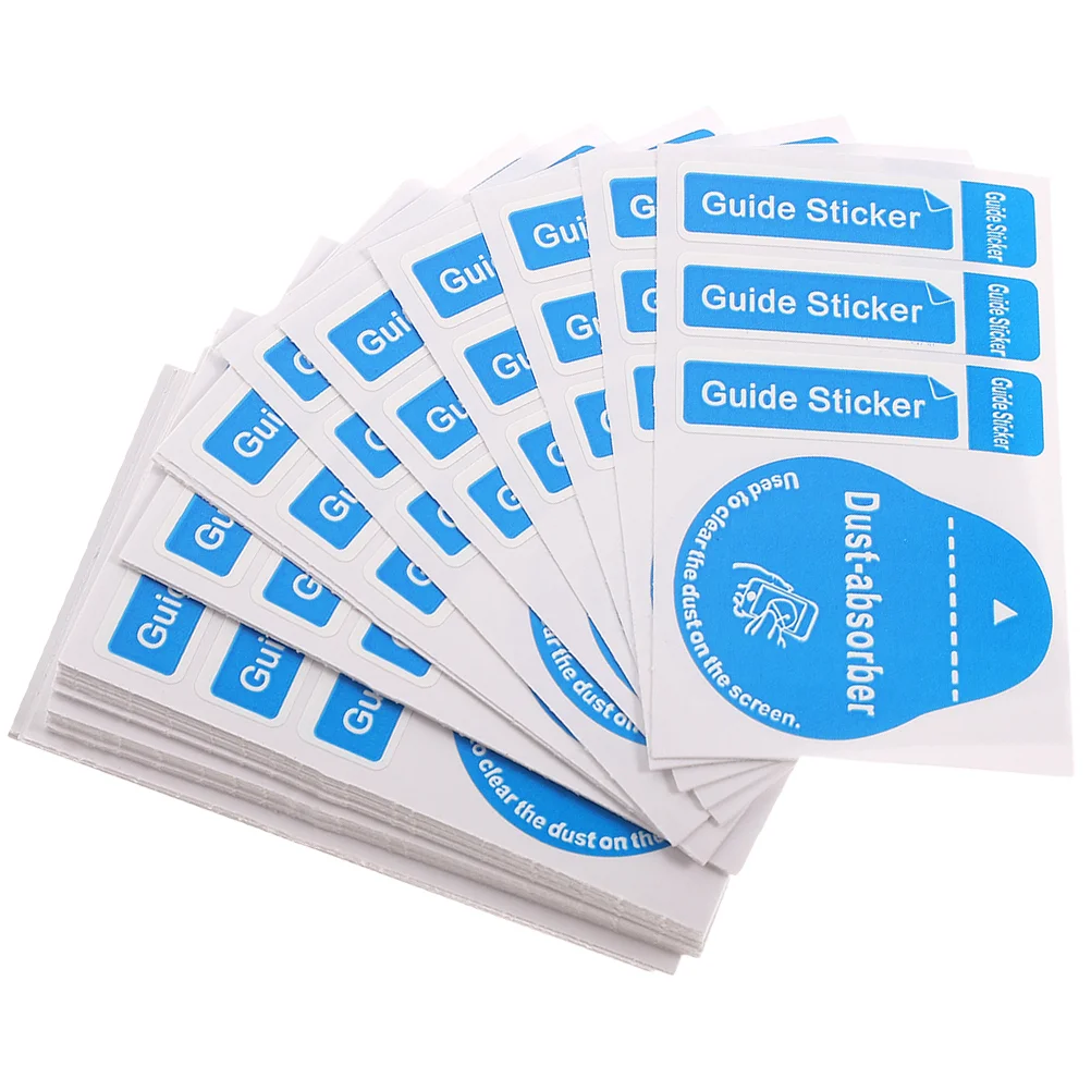 

200 Pcs Screen Dust Removal Sticker Microfiber Duster Remover Phone Cleaner Tempered Glass Photo Abosorber Cleaning Stickers
