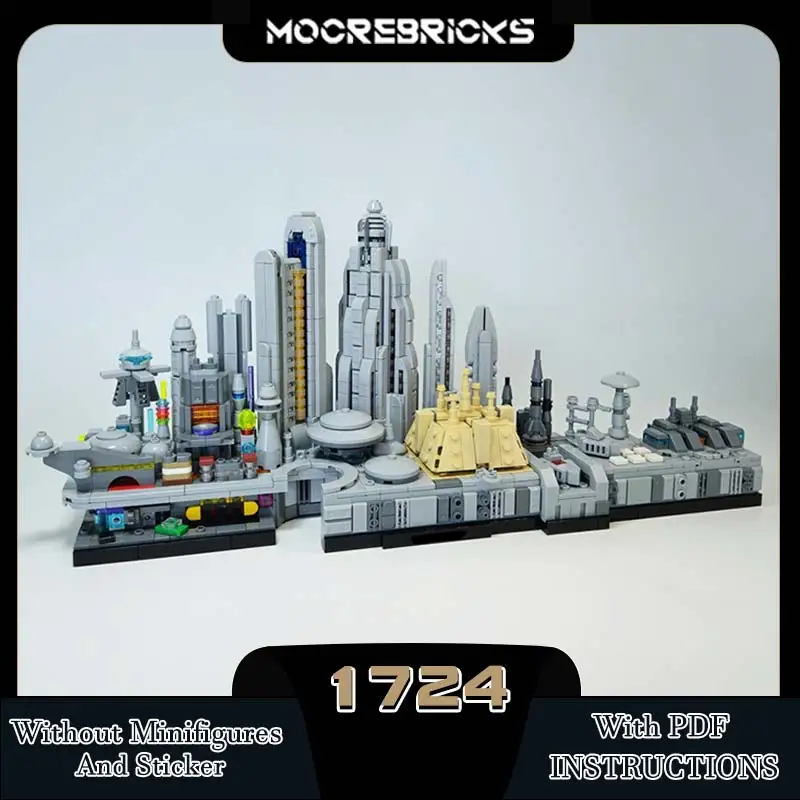 MOC- 159740 Классическая городская архитектура серии мини-строительные блоки модель