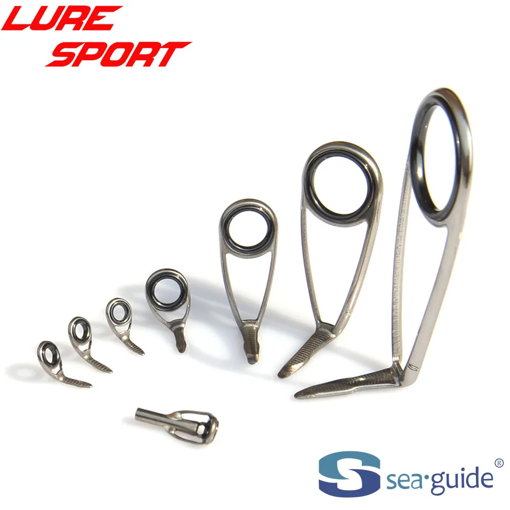 

SeaGuide 8pcs Spinning Guide Set LS Ring SXOHLSG20 SXOMLSG8 SXOLSG-N6 N4 Rod Building component Repair DIY Accessory