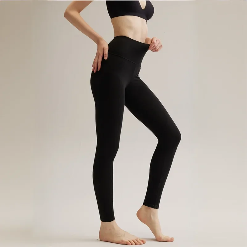 Колготки из 100% хлопка женские леггинсы длинные черные брюки осенняя одежда