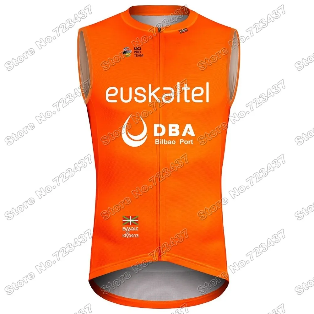 

Euskaltel DBA Euskadi 2021 Cycling Jersey Sleeveless Cycling Vest Bike Clothing Road Bicycle Jerseys MTB Maillot Ropa Ciclismo