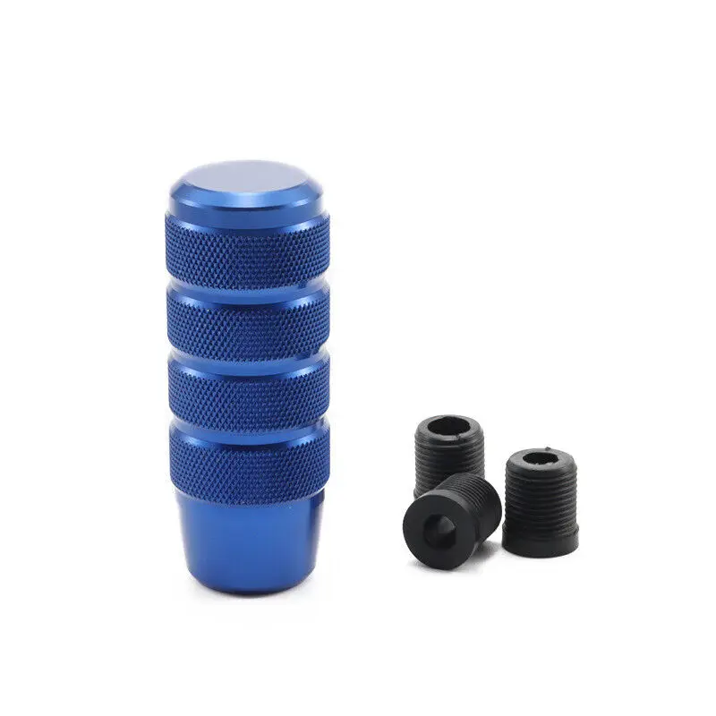 

Blue Aluminum Car Manual Auto Gear Knob Shift Lever Head Shifter Shifting Car Accessories
