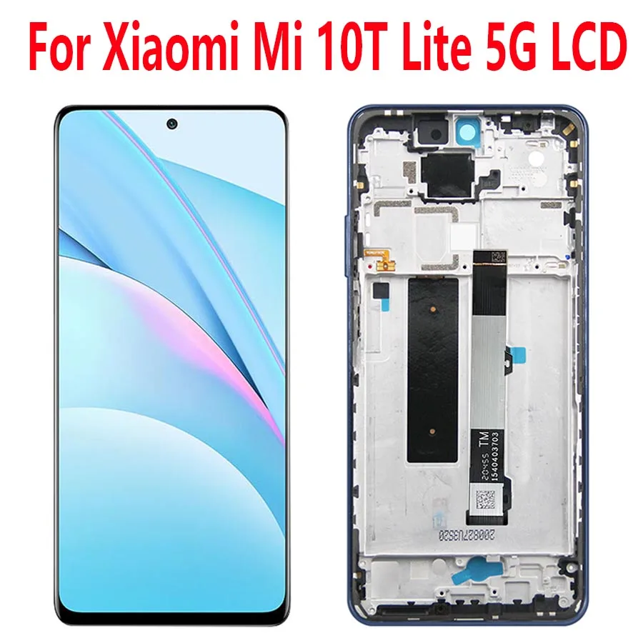 

6,67 ''оригинальный для Xiaomi Mi10T Lite 5G ЖК-дисплей экран Сенсорная панель дигитайзер Запасные части для Xiaomi Mi 10T Lite 5G LCD
