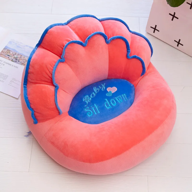 Hot Sale Cute Cartoon Image Baby Learn Chair Infant Safety Seat Portable Child Eating Small Sofa Soft Comfortable Plush Toy