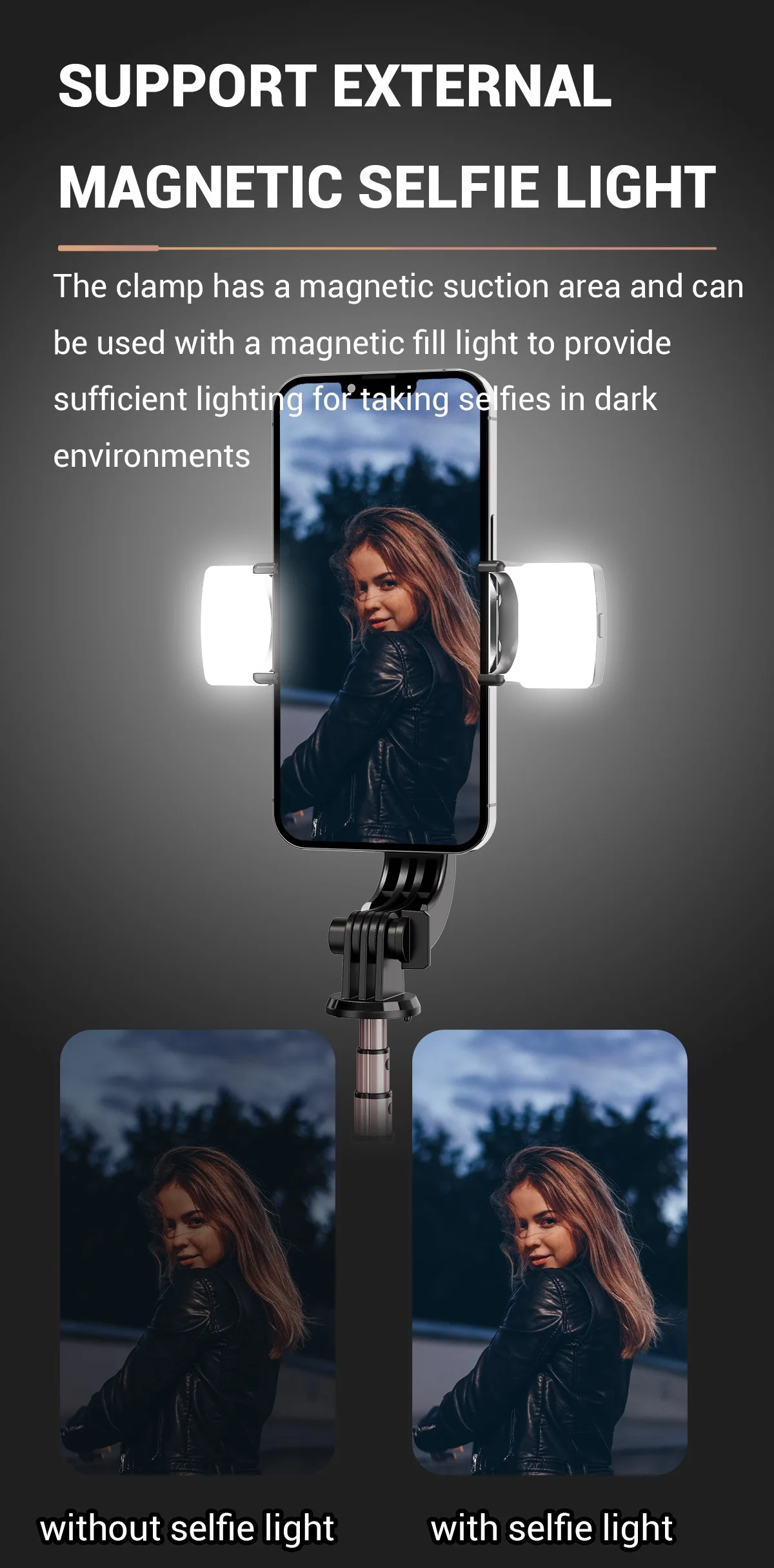 Стабилизатор шарнирный 1-осевой для мобильного смартфона беспроводной Штатив