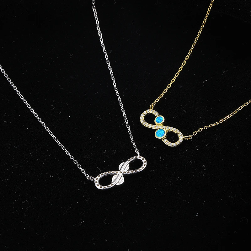 XYOP Бесконечные классические картины маслом Элегантное ожерелье с серебряным