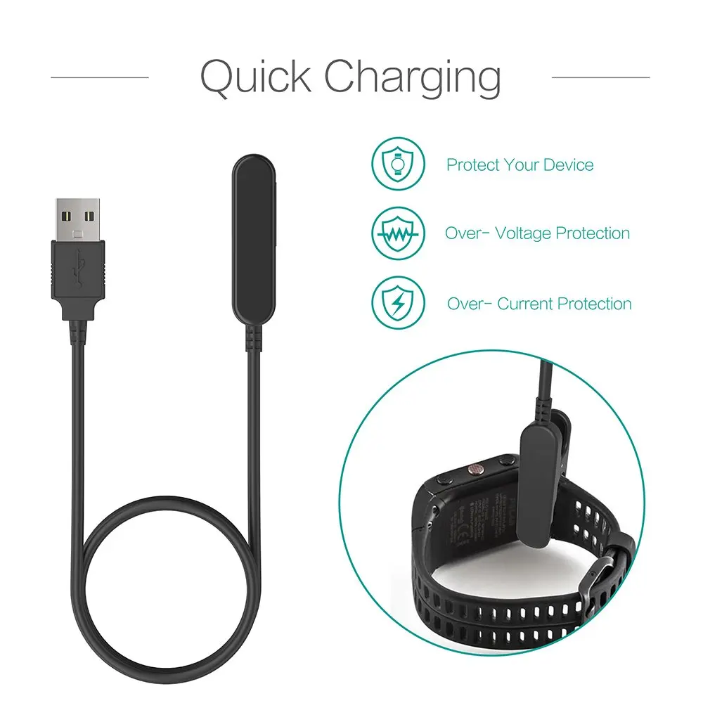 Charger Cable for Polar V800 Sports Watch - USB Charging Cable 100cm - Polar Smartwatch Accessories