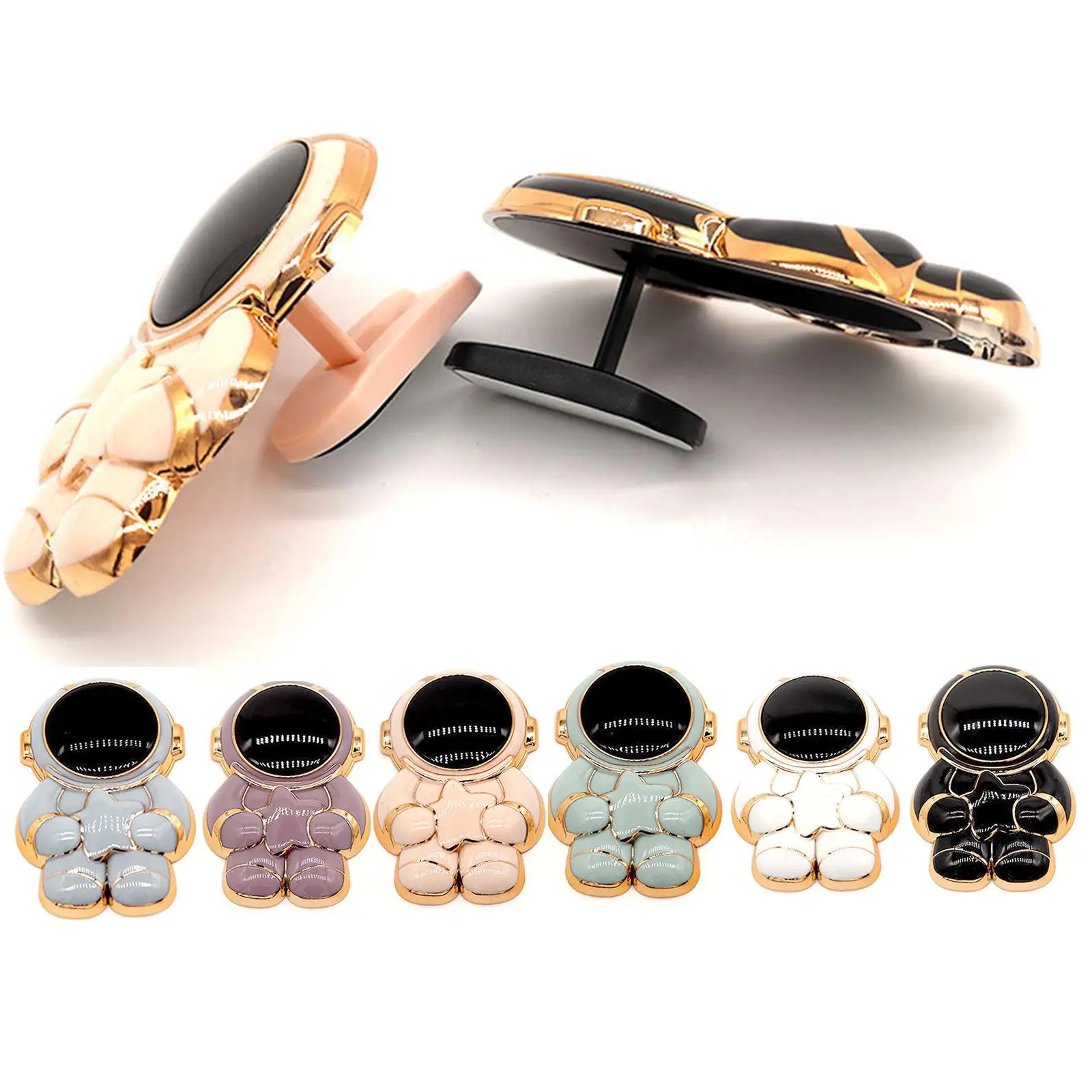 Universal 6D Plating Astronaut Hidden Stand For Phone Stand Foldable Phone Mount Compatible With All Mobile Phones