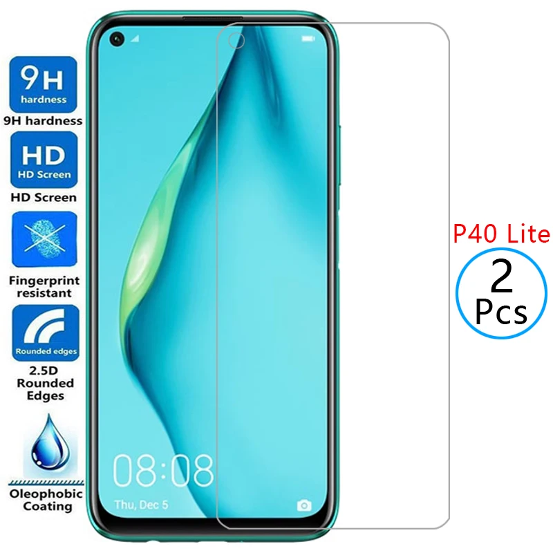 Защитное закаленное стекло для huawei p40 lite, защита экрана на p40lite, p40light, p 40, 40p, легкая защитная пленка huawey, huwei, hawei