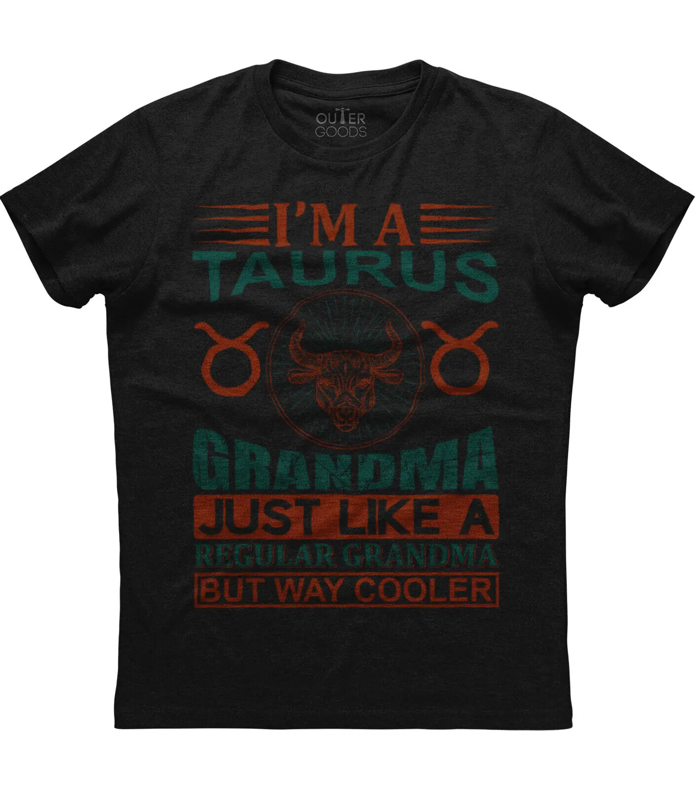 

Im A Taurus Grandma Just Like Regular Womens Crewneck Cotton T Shirt Men Casual Short Sleeve Tees Tops Dropshipping