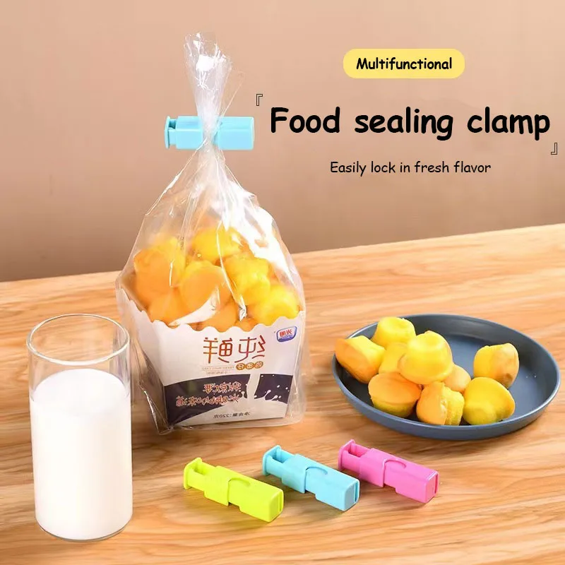

Multifunctional Sealing Artifact Portable Food Snacks Moisture-Proof Bag Clip Press Spring Sealing Clip Kitchen Accessories