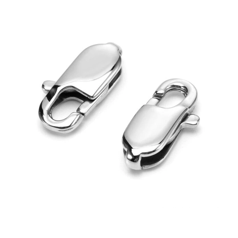 

5pcs Gold RoseGold Stainless Steel Lobster Claw Clasps Rectangle Shape Hooks Chain End Connector Clasp for Chain Jewelry Making