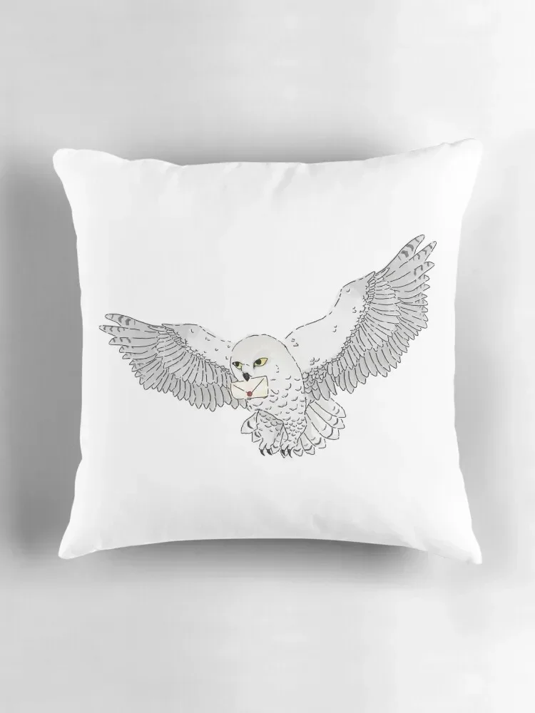 Декоративная подушка hedwig с надписью декоративная для дивана вышитая