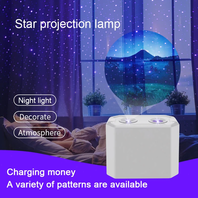 

C210 New Star Projection Light Laser Christmas Atmosphere Birthday Bedside Light Led Night Light 19 Patterns To Choose From