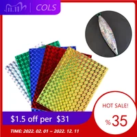 5pcs fishing lure tape 7 310cm lure reflective holographic film adhesive diy lures stickers tape fishing accessories tackle
