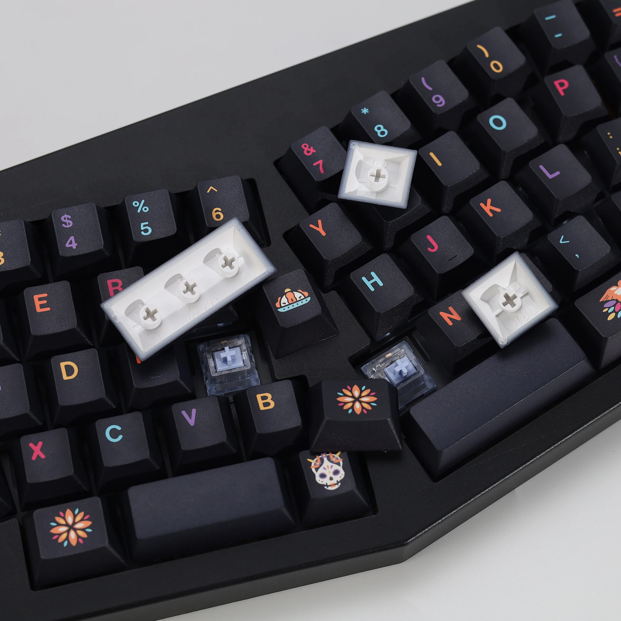 Фото Комплект клавиш KBDiy Clone GMK: ретро-клавиши GMK Mictlan Cherry Profile PBT ISO для магнитных переключателей, 60 клавиш, для игровой механической клавиатуры №5