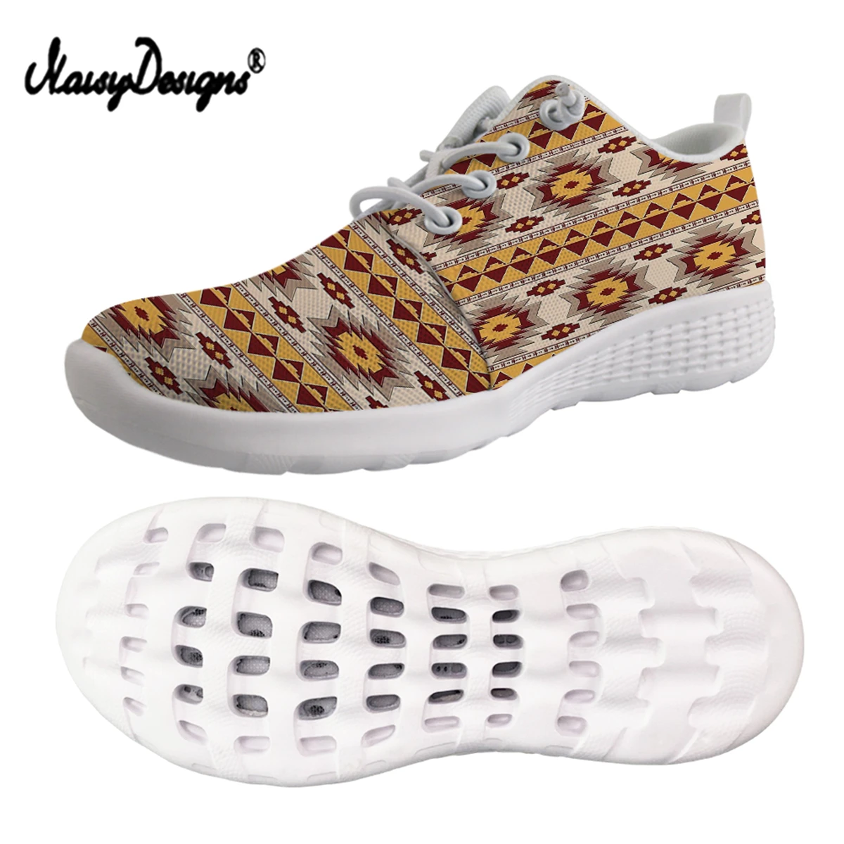 

Noisydesigns Men Water Aqua Shoes American Tribal Aztec Prints Swimming Sneakers Barefoot Sandals Breathable Quick Dry Footwear
