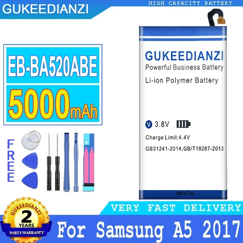 Запасной аккумулятор для мобильного телефона емкостью 5000 мАч Samsung A5 2017 A520 SM-A520F