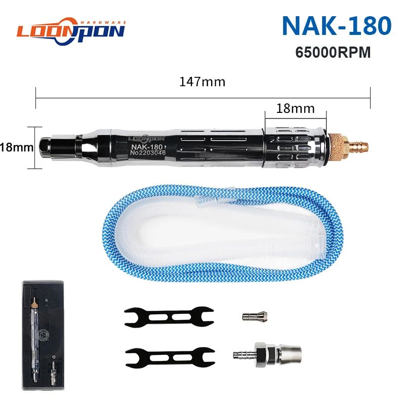 Пневматический угловой шлифмашина Loonpon Air Mirco 65000 об/мин