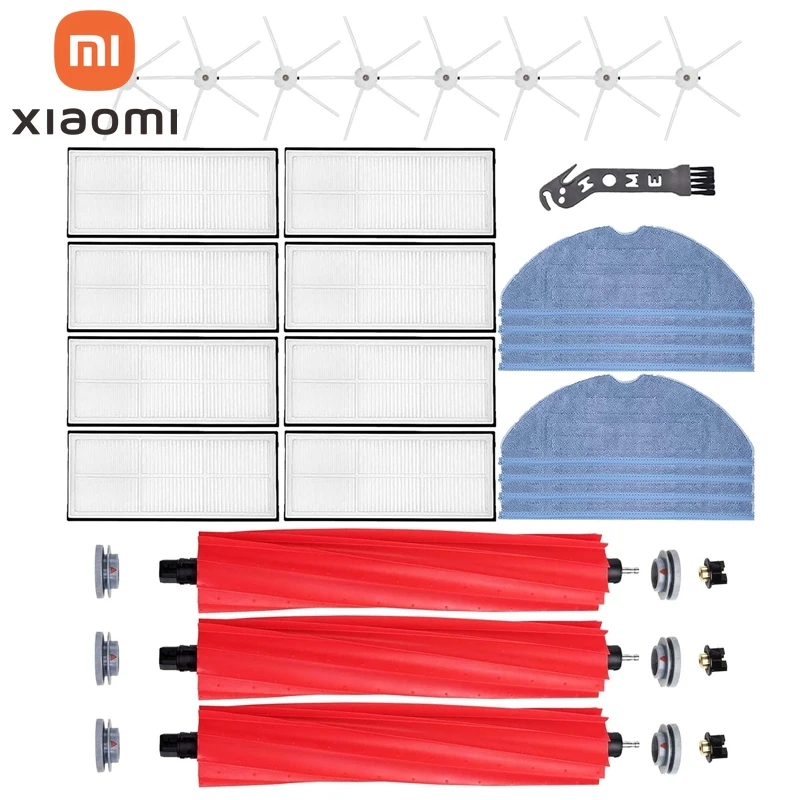 

Запчасти для робота-пылесоса Xiaomi Roborock S7 T7S T7S Plus, фильтр НЕРА, насадка на швабру, основная и боковые щетки