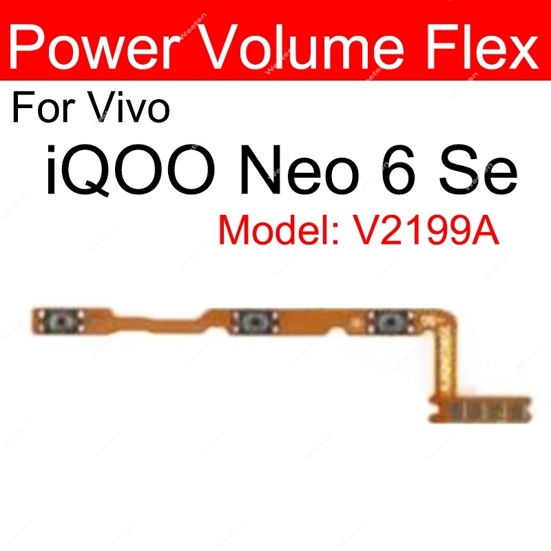 Фото Для Vivo IQOO Neo 6 6Se Neo7 7Se Neo 8, громкость питания, гибкое включение, выключение, громкость, боковая кнопка, детали гибкого кабеля №3