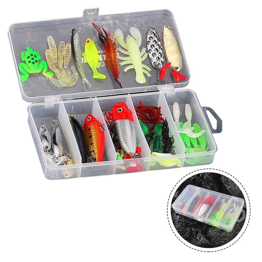 

Brand New Lure Set Fishing Bait Hard Baits Multicoloured Plastic Salmon Soft Baits Spinnerbait 21 * 10.7 * 4.2 Cm