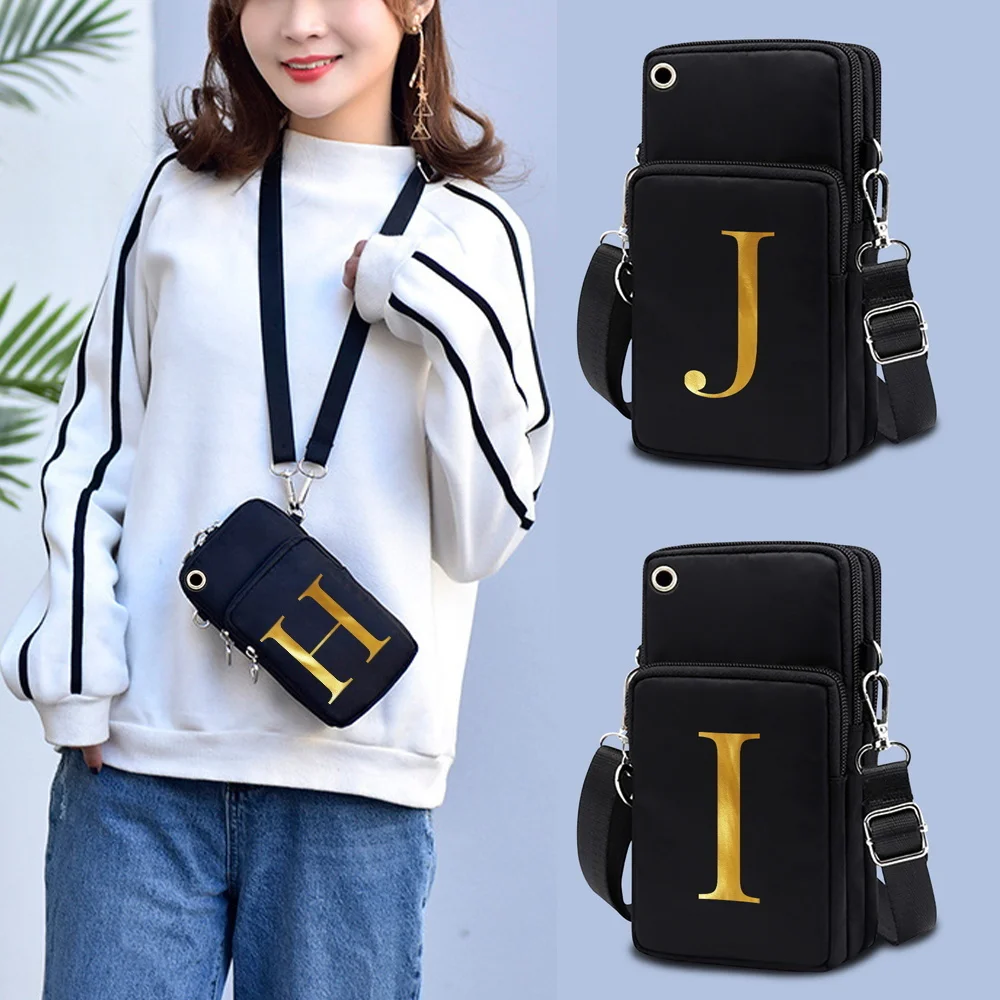 

Чехол унисекс для Iphone XS Pro Max Huawei Xiaomi, универсальная Сумочка на плечо с 26 надписями, Женская упаковка