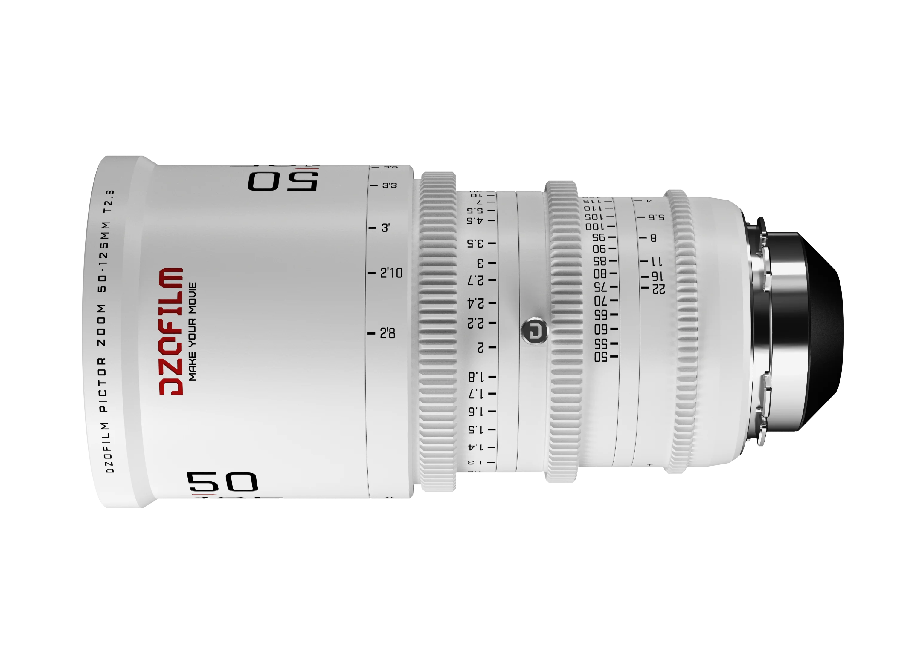 DZOFILM Pictor Zoom 50-125 мм T2.8-22 Кино-объектив для полнокадровой камеры Vista PL-крепление