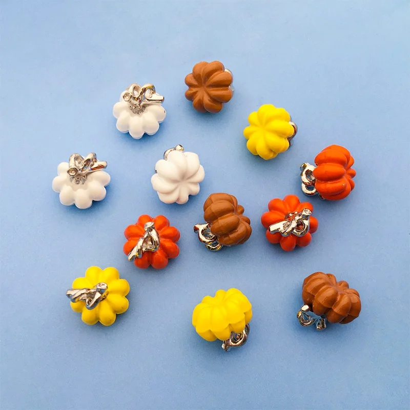 

2pcs stereo pumpkin pendant Thanksgiving jewelry accessories creative diy bracelet necklace pendant material package