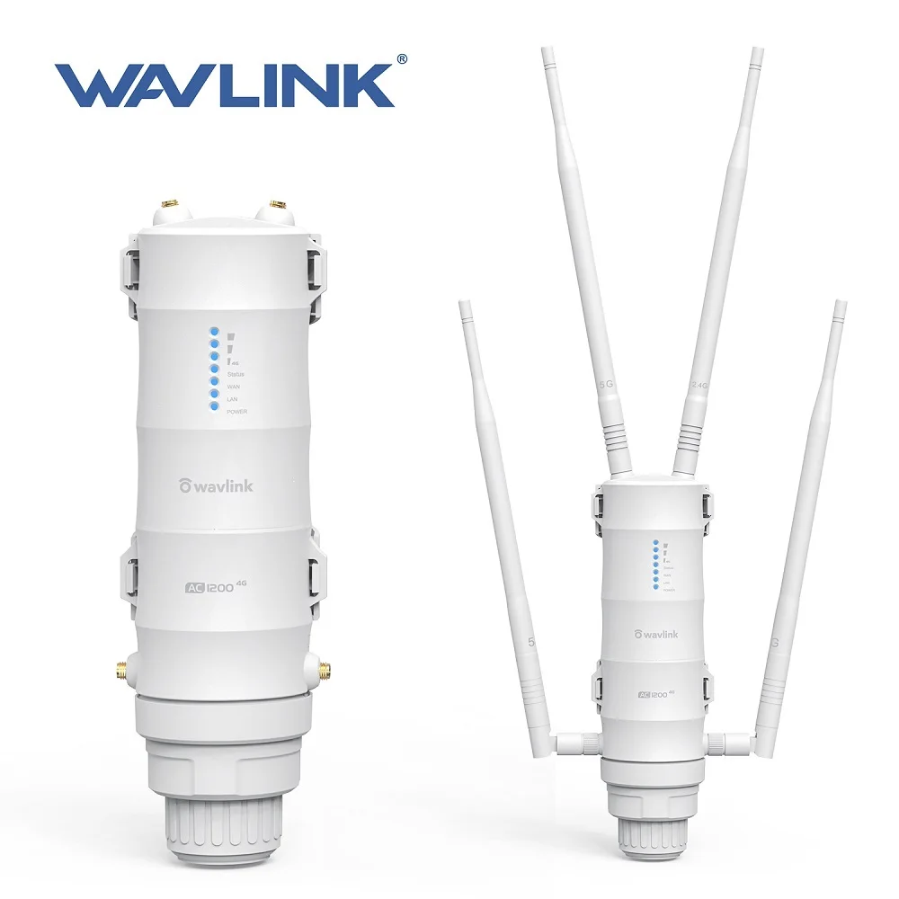 Wavlink AC1200 Высокая мощность 4G LTE Открытый Wi-Fi маршрутизатор двухдиапазонный