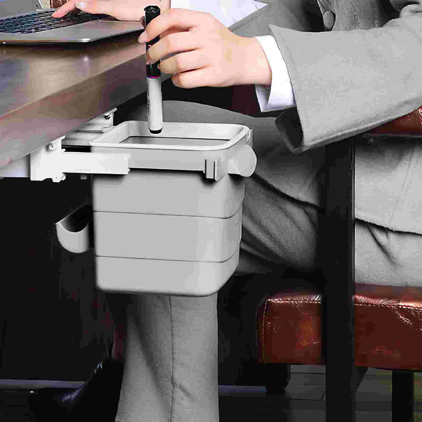 

Wall Mounted Trash Can Desktop Trash Can Collecting Trash Bin Drawers Desk Small Rubbish Can Hanging Trash Can Storage Bin