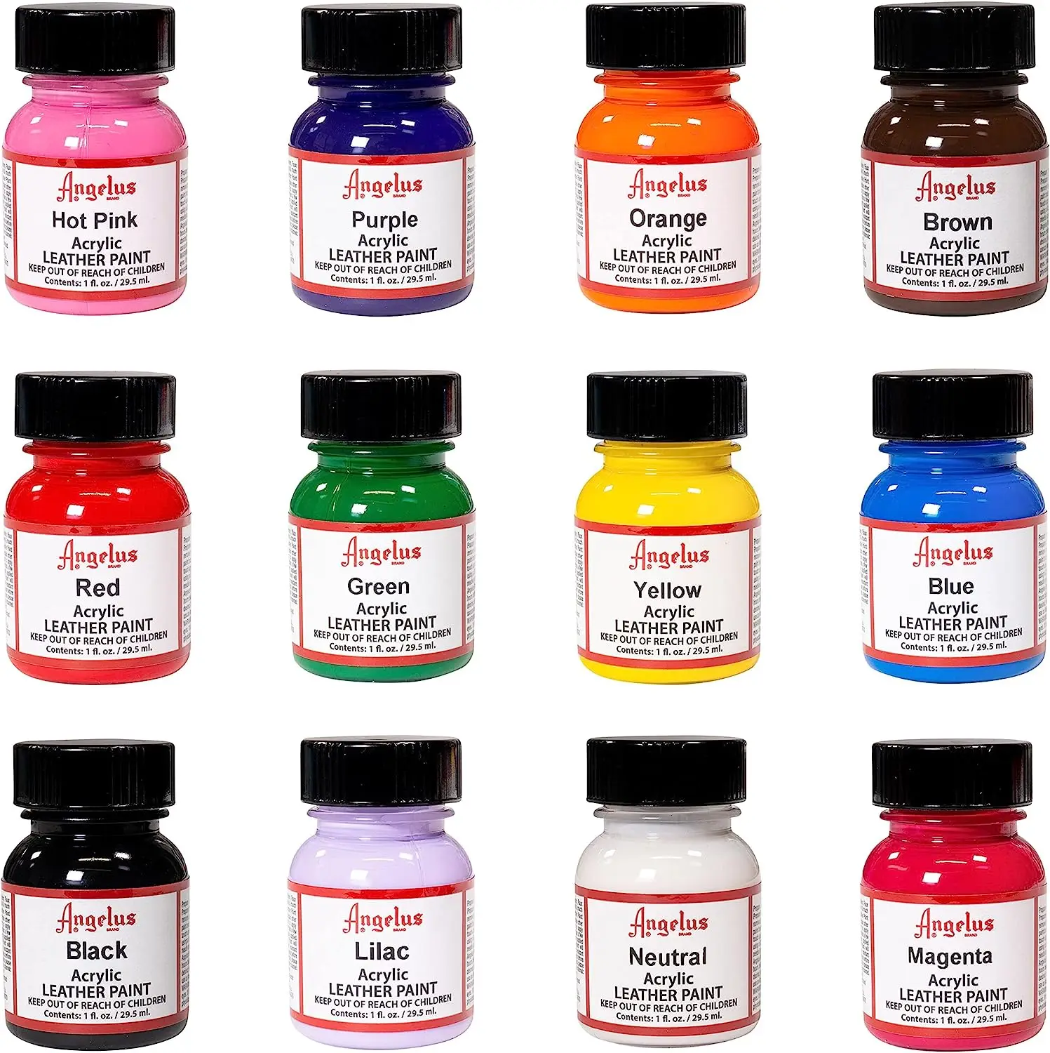 

America Angelus Acrylic Leather Paint 29.5ml Acrylic Paints For Sneakers Shoes Crafts Bag Shoes Without Fading Drawing Supplies
