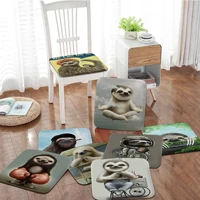cute sloth four seasons seat pad household cushion soft plush chair mat winter office bar seat mat