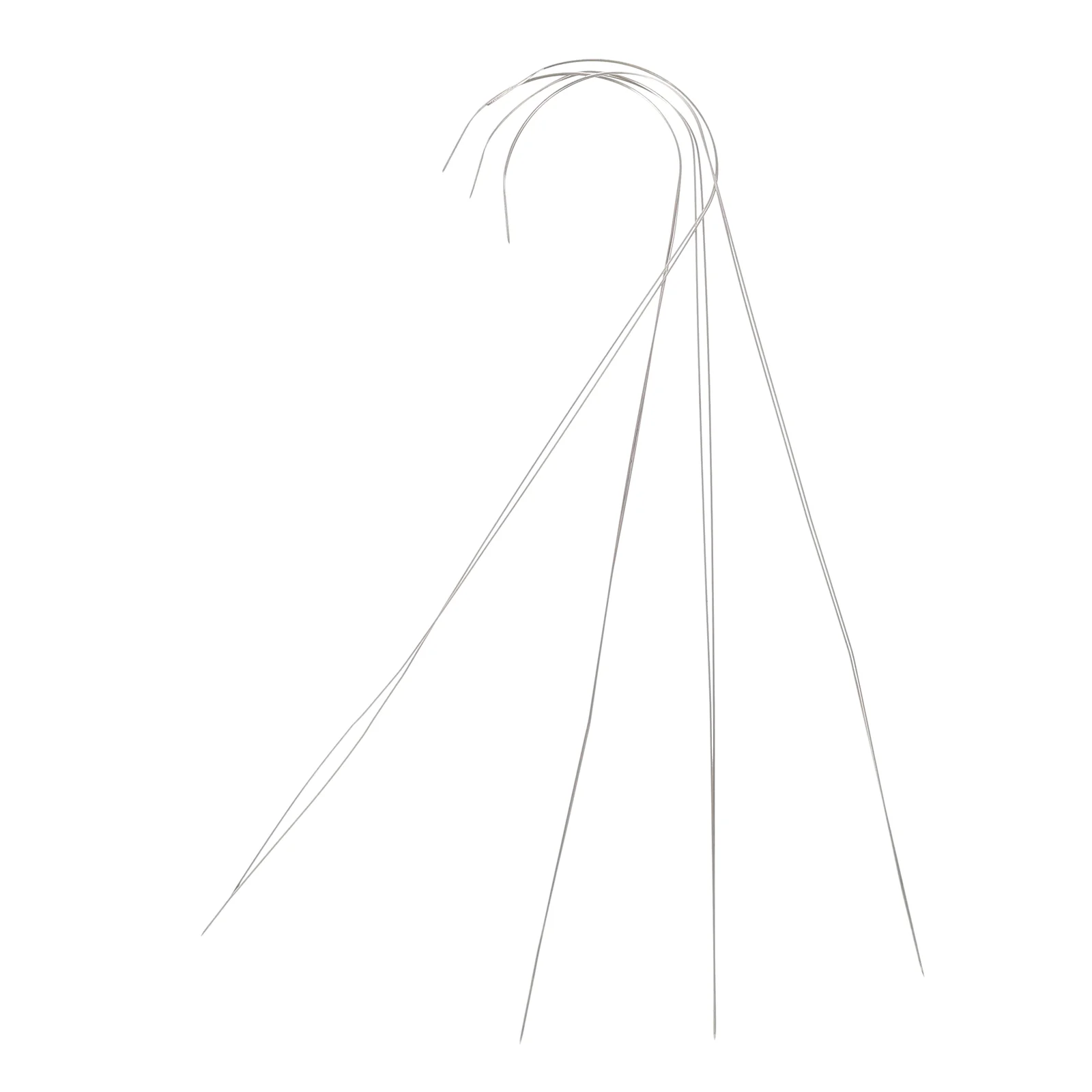

4 Pcs Big Eye Curved Needle Jewelry Tools Elastic Cord Hand Bead Threader Flexible Beading Needles Diy