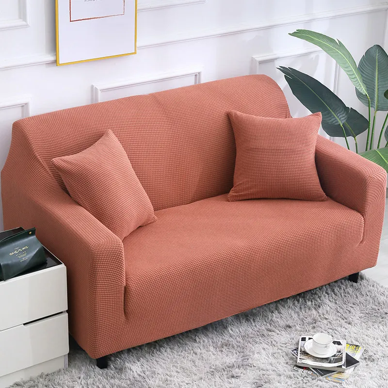 

Free Pillowcase Fleece Sofa Cover for Living Room Thicken L Shape Sofa Cover Couch Covers Stretch Sectional Sofa Protector