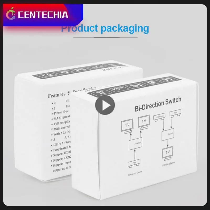 

Portable Bidirectional Converter 2 In 1 Out Converter 4k Switch Kvm Bi-direction 4k 60hz Splitter Switcher Adapter Adapter