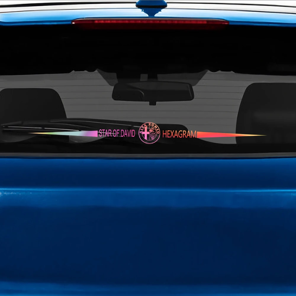 Для Alfa Romeo Sportiva 156 Stelvio 147 наклейки крутые красочные светоотражающие лазерные для