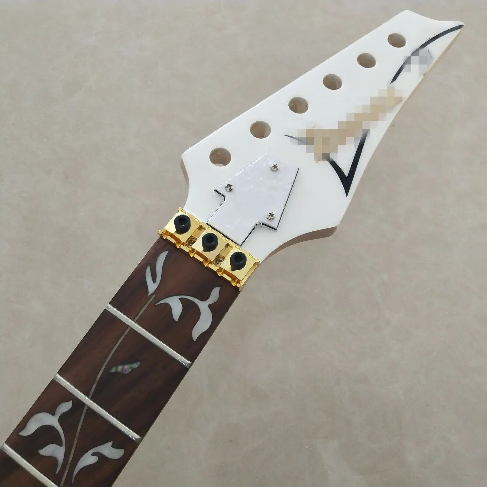 Enlarge Ibanez Electric Guitar Neck Replacement 24 Fret Rosewood Fretboard Vine inlay