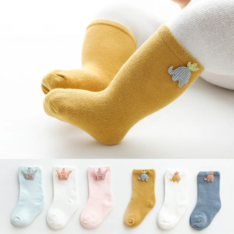 

3 Pairs/Lot Newborn Socks Cute Cartoon Baby Socks Mesh Infant Cotton Socks Boneless Suture Socks Boys Girls Children Socks 0-3T
