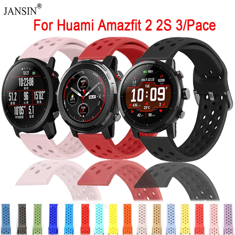 

Силиконовый ремешок для смарт-часов Amazfit Stratos 2 2S 3