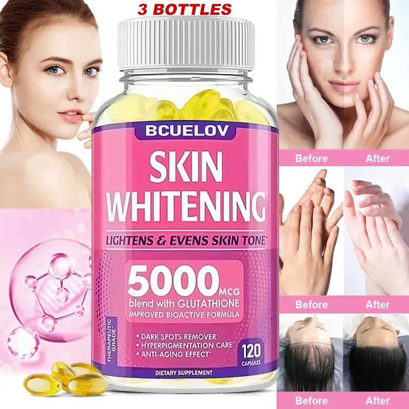 

Super Collagen and Vitamin C and Biotin, Whitening, Repairing Skin, Reducing Wrinkles, Supporting Healthy Hair, Nails, Joints