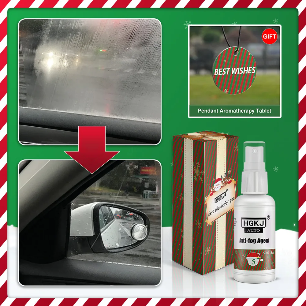 Anti-Rain for Cars Glass Water Repellent Spray Long Lasting Ceramic Windshield Nano Hydrophobic Protection Coating Christmas