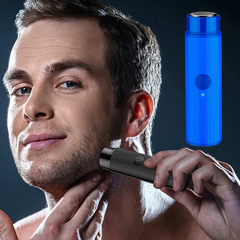 

Men's Mini Electric Shaver Automatic Razor Trimmer Portable Beard Knife Shaver Rechargeable Razor Travel Car Mini Shaver