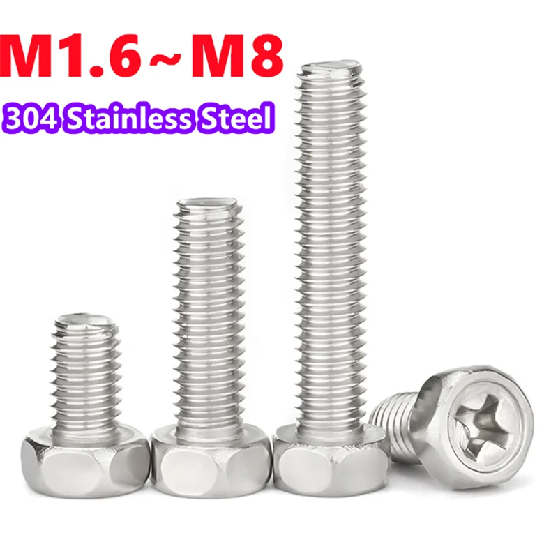 

Крестовые винты из нержавеющей стали M1-M8