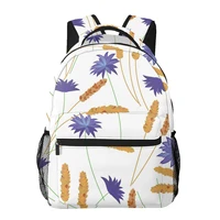 female backpack flower spring purple flower pink grass flower women backpack college school bagpack travel shoulder