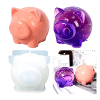 3d silicone mold diy lovely pig animal mold ornament mold cake decoration tools silicone mould resin cake mold kawaii gift