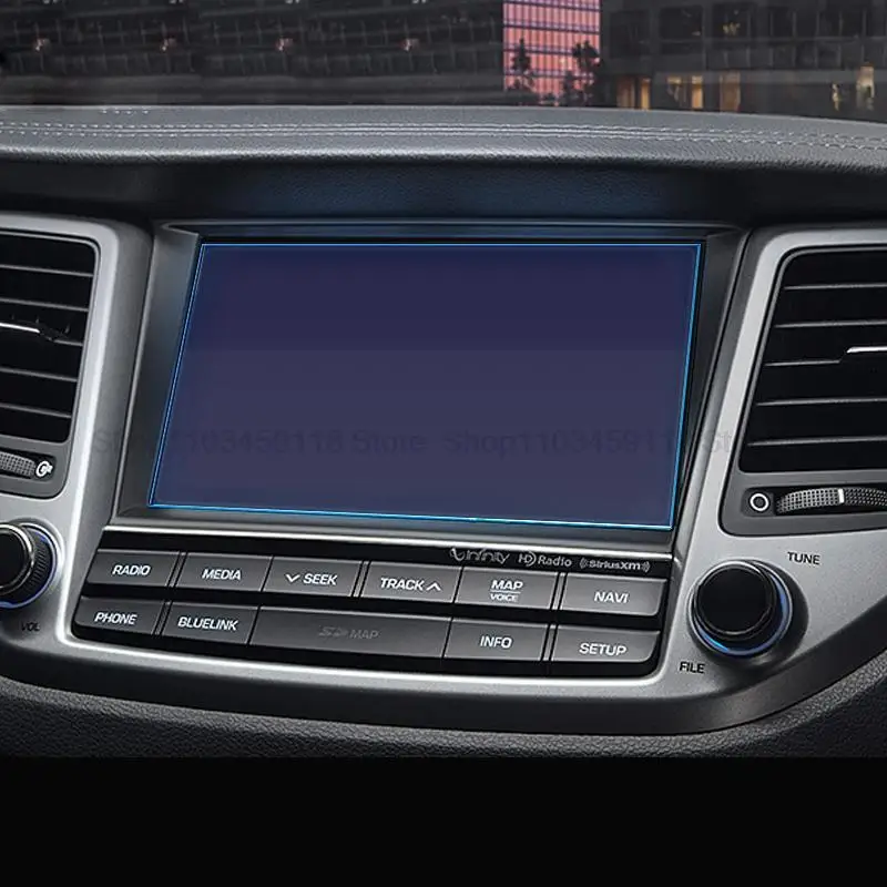 

Защитная пленка из закаленного стекла для Hyundai Tucson 2015 2016 2017, автомобильная GPS-навигация, аксессуары против царапин