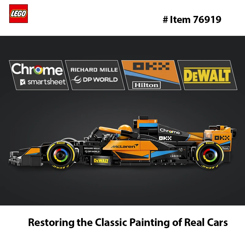 LEGO 76919 McLaren Formula 1 гоночный автомобиль игрушка для детей унисекс 6-12 лет