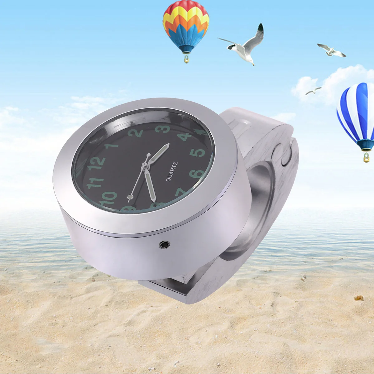 

Clock Motorcycle Handlebar Mount Digital Watch Motorbike Waterproof Handbar Bike Mini Accessory Car Dashboard 8 Mounted Number